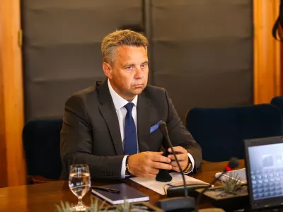 - Tomaž Vesel, kandidat za Evropskega komisarja.- 08.08.2024. - Zaslišanje kandidata za evropskega komisarja Tomaža Vesela na Odboru za zadeve EU v DZ RS. //FOTO: Bojan Velikonja