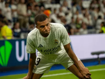 01 September 2024, Spain, Madrid: Real Madrid's Kylian Mbappe looks on during the Spanish Primera Division La LiGa soccer match between Real Madrid and Real Betis at the Santiago Bernabeu stadium. Photo: David Canales/SOPA Images via ZUMA Press Wire/dpa