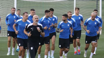 02.09.2024 - trening reprezentance Slovenije v okviru priprav za bližnji tekmi lige narodov proti Avstriji in Kazahstanu. NZS reprezentancaFOTO: Luka Cjuha