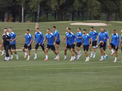 02.09.2024 - trening reprezentance Slovenije v okviru priprav za bližnji tekmi lige narodov proti Avstriji in Kazahstanu. NZS reprezentancaFOTO: Luka Cjuha