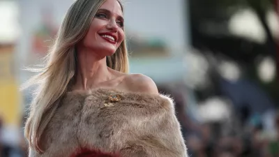 FILE PHOTO: Actor Angelina Jolie poses on the red carpet during arrivals for the screening of the movie "Maria", in competition, at the 81st Venice Film Festival, Venice, Italy, August 29, 2024. REUTERS/Louisa Gouliamaki/File Photo