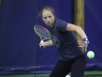 - Veronika Erjavec, tenisačica.- 02.11.2023-Trening ženske reprezentance Slovenije v tenisu pred odhodom na zaključni turnir pokala BJK v Španiji. //FOTO: Bojan Velikonja