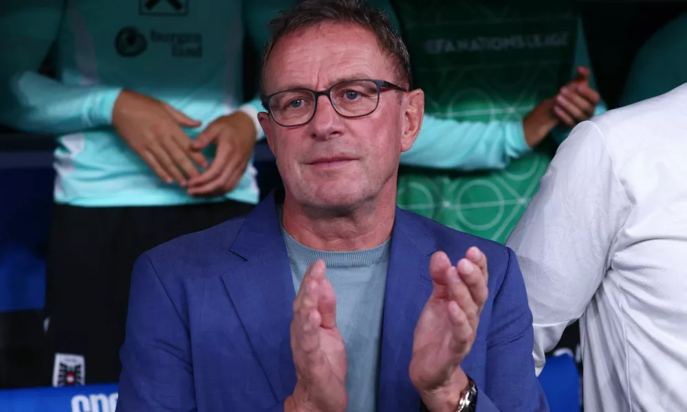 Soccer Football - Nations League - League B - Group 3 - Slovenia v Austria - Stozice Stadium, Ljubljana, Slovenia - September 6, 2024 Austria coach Ralf Rangnick before the match REUTERS/Borut Zivulovic