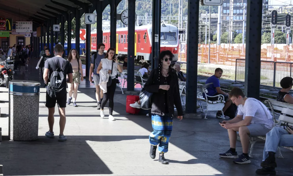 - 10.09.2024 - železniška postaja Ljubljana, vlak, potniki, turisti//FOTO: Jaka Gasar