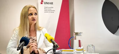 Ljubljana, Umar.Novinarska konferenca Urada RS za makroekonomske analize in razvoj (Umar) s predstavitvijo jesenske napovedi gospodarskih gibanj 2024.V.d. direktorice Umarja Maja Bednas.