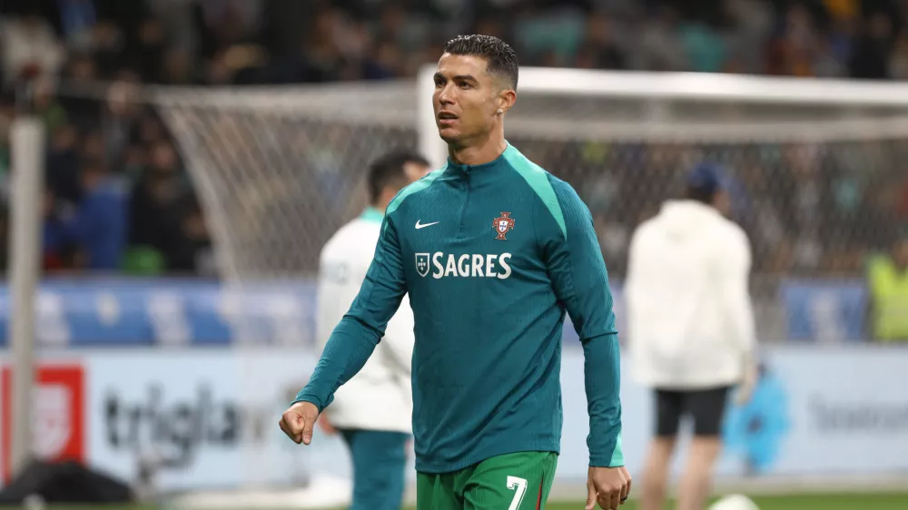 Cristiano Ronaldo26.3.2024 nogomet Slovenija - Portugalska prijatelska tekma - prijateljska nogometna tekma med reprezentancama Slovenije in PortugalskeFOTO: Luka Cjuha