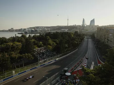 Formula One F1 - Azerbaijan Grand Prix - Baku City Circuit, Baku, Azerbaijan - September 13, 2024 General view during practice REUTERS/Maxim Shemetov