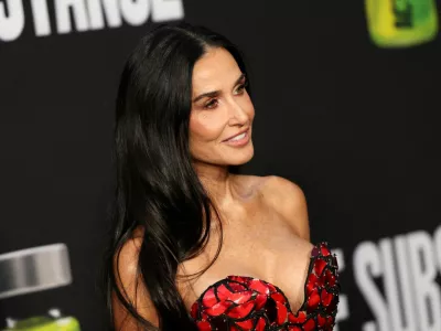 Demi Moore attends the Los Angeles Premiere of ''The Substance'' at the Directors Guild of America Theater in Los Angeles, California, U.S., September 16, 2024. REUTERS/Aude Guerrucci