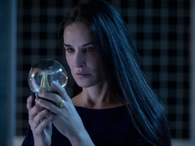 This image released by Mubi shows Demi Moore in a scene from "The Substance." (Mubi via AP)