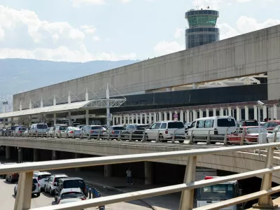 Vehicles drive outside Beirut-Rafic Hariri International Airport, in Beirut, Lebanon September 23, 2024. REUTERS/Mohamed Azakir