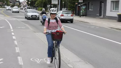 - 20.05.2024 - kolesarska steza na Dunajski cesti v Črnučah //FOTO: Jaka Gasar