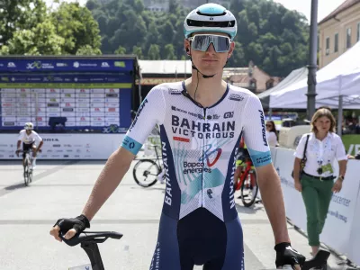 Matej Mohorič- 14.06.2024 - začetek 3. etape Dirke po Sloveniji  //FOTO: Jaka Gasar