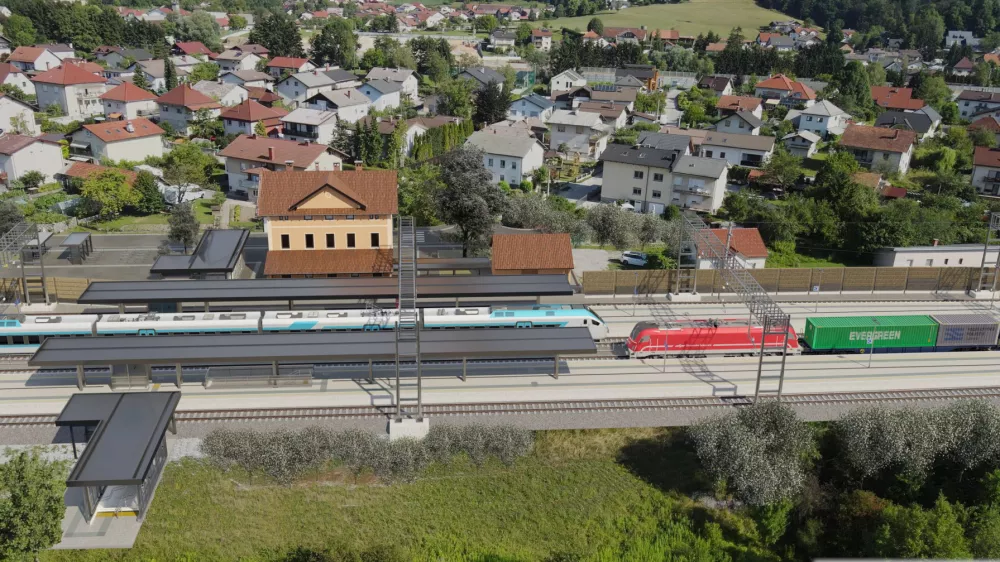 Peroni na železniški postaji na Brezovici bodo povezani s podhodom. Vir: Direkcija za infrastrukturo