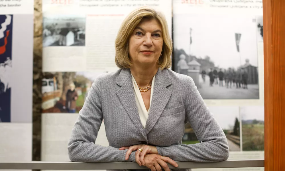 25.09.2024 - Marie-Janine Calic je odlična poznavalka Jugovzhodne Evrope, redna profesorica zgodovine Vzhodne in Jugovzhodne Evrope na Univerzi v Münchnu.FOTO: Luka Cjuha