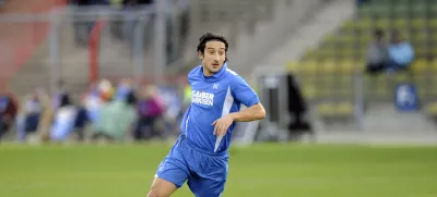 FILED - 13 February 2011, Karlsruhe: Then Karlsruhe's Serhat Akin Germany 2nd Bundesliga soccer match between Karlsruher SC and Hertha BSC at the Wildparkstadion in Karlsruhe. Photo: picture alliance / dpa