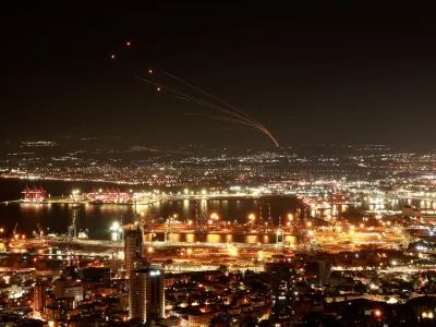 Israel's Iron Dome anti-missile system operates for interceptions as rockets are launched from Lebanon towards Israel, amid cross-border hostilities between Hezbollah and Israel, as seen from Haifa, Israel, September 27, 2024. REUTERS/Ammar Awad