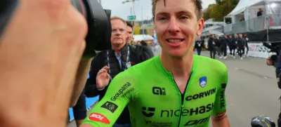 Cycling - UCI World Championships 2024 - Men's Elite Road Race - Zurich, Switzerland - September 29, 2024 Slovenia's Tadej Pogacar reacts after winning the race REUTERS/Denis Balibouse