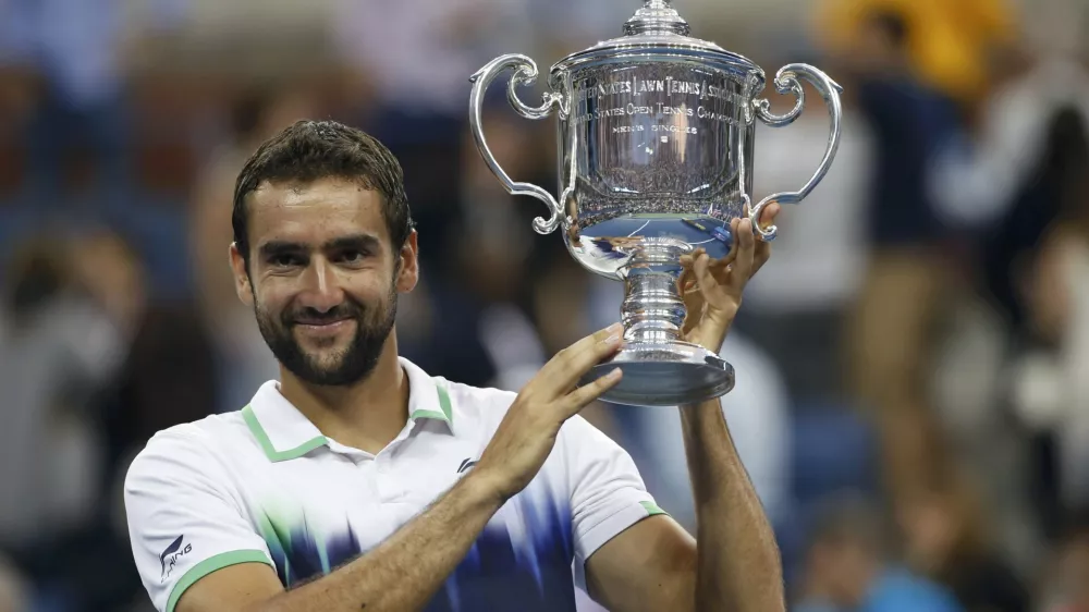 Marin Čilić je največji uspeh v karieri dosegel, ko je leta 2014 slavil zmago na turnirju za grand slam v New Yorku. F Reuters﻿