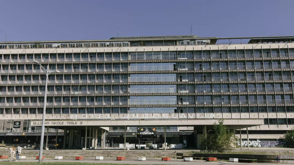 Beograd 01.10.2024. Hotel Jugoslavija, priprema za rusenje hotela i izgradnju novog objekta. Photo: Vladimir Zivojinovic/PIXSELL