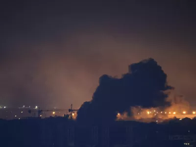 Smoke billows over Beirut's southern suburbs after a strike, amid ongoing hostilities between Hezbollah and Israeli forces, as seen from Sin El Fil, Lebanon, October 5, 2024. REUTERS/Amr Abdallah Dalsh