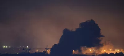 Smoke billows over Beirut's southern suburbs after a strike, amid ongoing hostilities between Hezbollah and Israeli forces, as seen from Sin El Fil, Lebanon, October 5, 2024. REUTERS/Amr Abdallah Dalsh