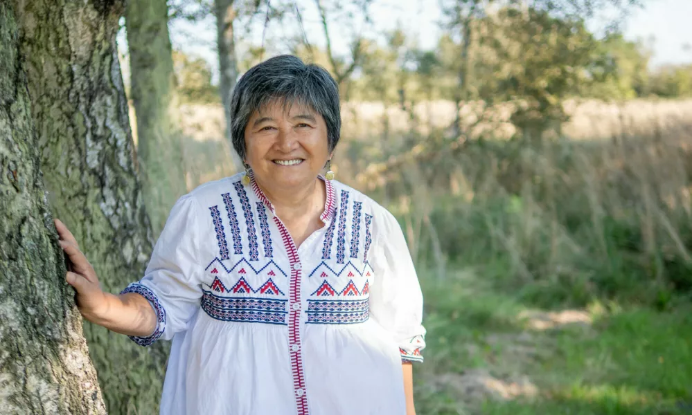 Joan Carling je ena izmed najglasnejših zagovornic, da se staroselska ljudstva aktivneje vključi v način uresničevanja trajnostnih ciljev Združenih narodov do leta 2030. Fotografija: Right Livelihood