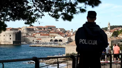 09.10.2024., Dubrovnik - Osiguranje grada zbog summita potpore Ukrajini. Photo: Marko Lukunic/PIXSELL