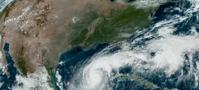 A satellite image shows Hurricane Milton progressing before its expected landfall in Florida, in the Gulf of Mexico October 8, 2024.  CIRA/NOAA/Handout via REUTERS  THIS IMAGE HAS BEEN SUPPLIED BY A THIRD PARTY.