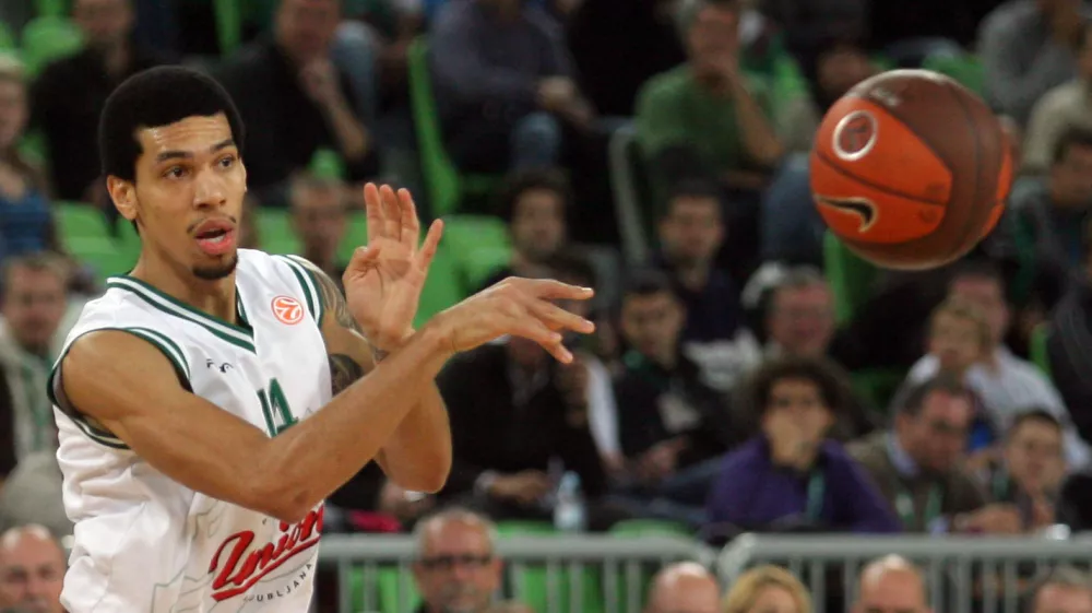 Danny Green (14)- košarka - Union Olimpija: Galatasaray, evroliga, 4. krog, skupina D:- Košarkarji Uniona Olimpije so izgubili proti igralcem turškega Galatasarayja z 79:70 (27:23, 44:37, 57:56).         //FOTO: Luka Cjuha