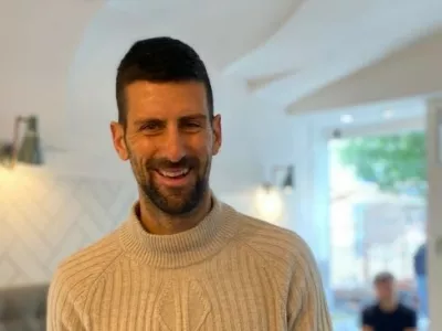 Novak Djoković v Ljubljani. Vir: IG, zajem zaslona