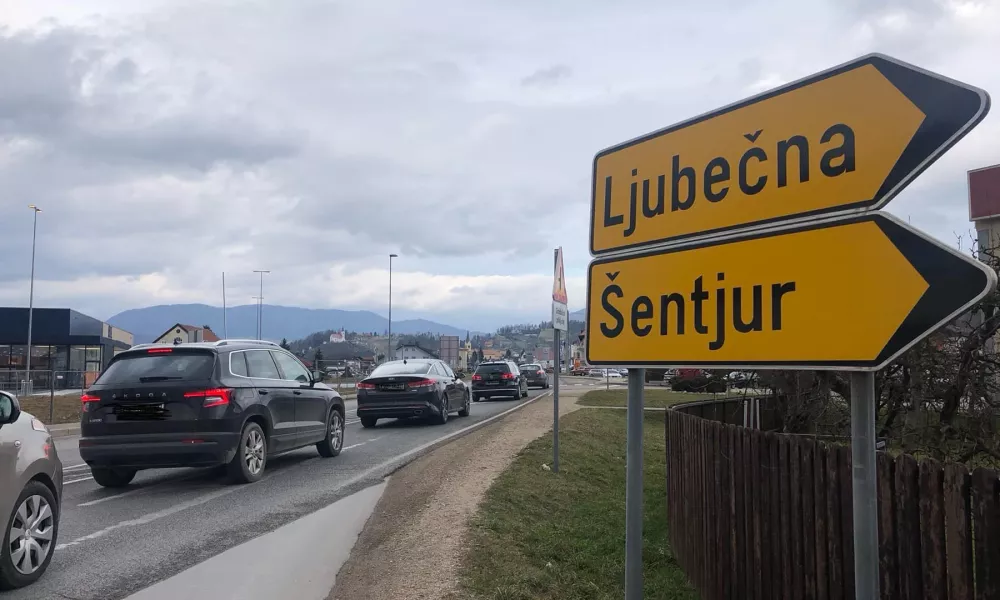 križišče v Arclinu, cesta Ljubečna Šentjur