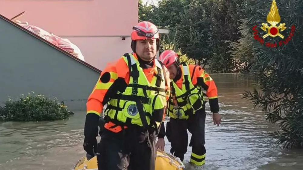 Italijanski gasilci so izvedli 350 intervencij.