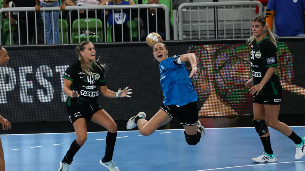 - Daria Dmitrieva- 23.09.2023 – rokomet - Krim Mercator: Ferencvaros, liga prvakinj, 3. krog: skupina B //FOTO: Bojan Velikonja