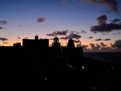 The Hotel Nacional is pictured during a blackout as the country's electrical grid collapsed again on Sunday, according to Cuba's energy and mines ministry, in the latest setback to the government's efforts to restore power to the island, in Havana, Cuba October 20, 2024. REUTERS/Norlys Perez