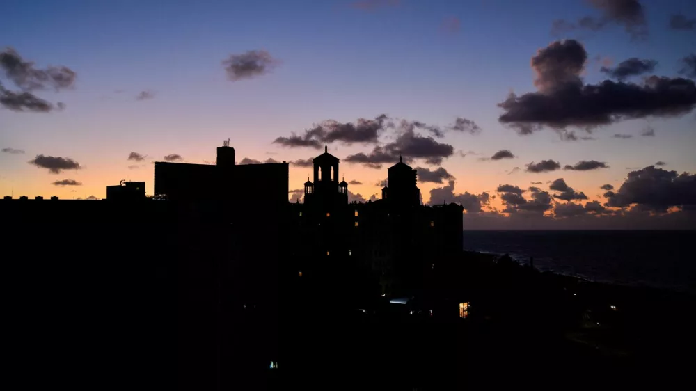 The Hotel Nacional is pictured during a blackout as the country's electrical grid collapsed again on Sunday, according to Cuba's energy and mines ministry, in the latest setback to the government's efforts to restore power to the island, in Havana, Cuba October 20, 2024. REUTERS/Norlys Perez