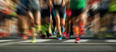 Marathon runners in the race,abstract / Foto: Pavel1964