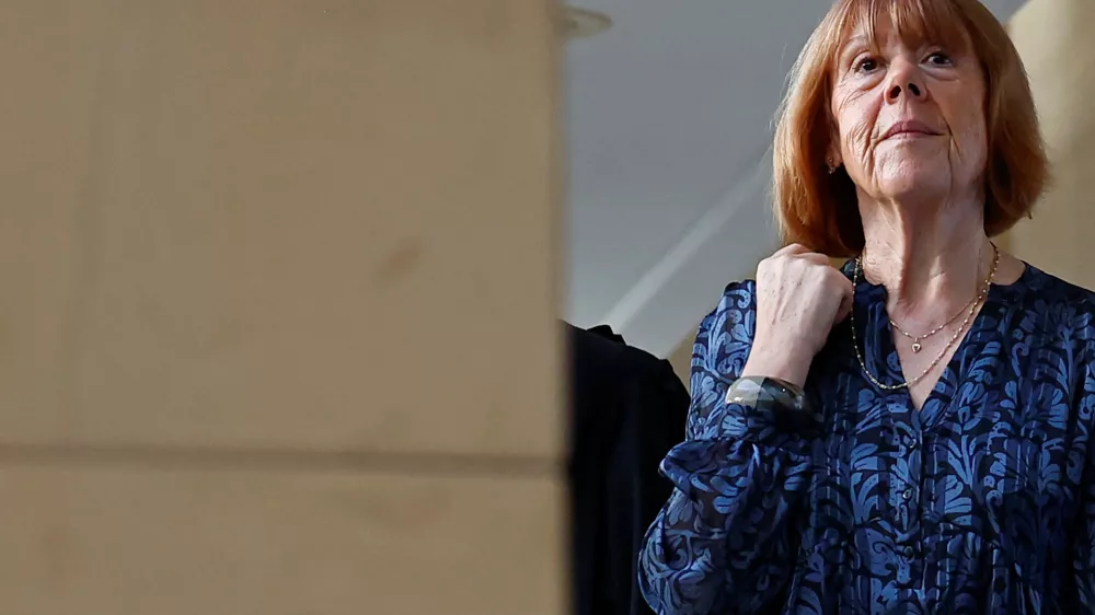 Gisele Pelicot, who has allegedly been drugged and raped by men solicited by her husband Dominique Pelicot at their home in the southern French town of Mazan, attends the trial of her husband with 50 co-accused, at the courthouse in Avignon, France, October 23, 2024. REUTERS/Manon Cruz