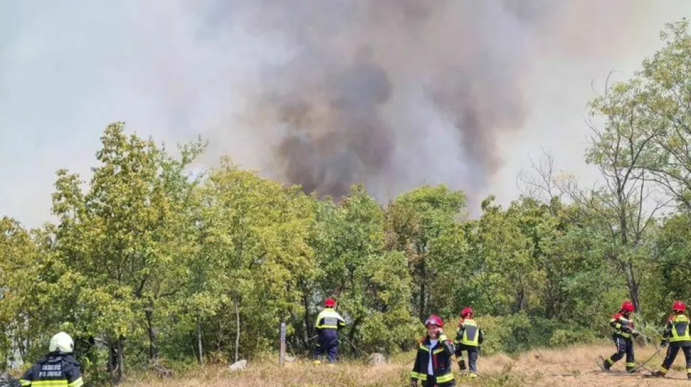 Na terenu je bilo že zjutraj več kot 180 gasilcev s 60 vozili iz kraške in goriške gasilske zveze ter gasilskih zvez Ilirska Bistrica, Postojna, Vipava in Ajdovščina. 