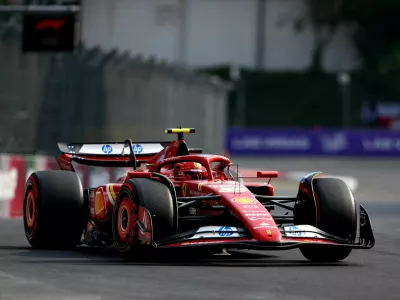 Formula One F1 - Mexico City Grand Prix - Autodromo Hermanos Rodriguez, Mexico City, Mexico - October 26, 2024 Ferrari's Carlos Sainz Jr. during qualifying REUTERS/Raquel Cunha