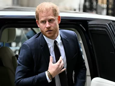 Britain's Prince Harry, Duke of Sussex arrives at the Rolls Building of the High Court in London, Britain June 6, 2023. REUTERS/Toby Melville   TPX IMAGES OF THE DAY