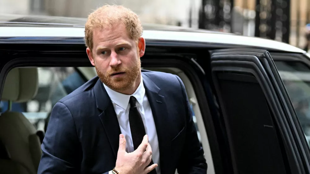 Britain's Prince Harry, Duke of Sussex arrives at the Rolls Building of the High Court in London, Britain June 6, 2023. REUTERS/Toby Melville   TPX IMAGES OF THE DAY