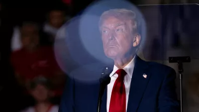 Republican presidential nominee and former U.S. President Donald Trump speaks during an election rally in Atlanta, Georgia, U.S., October 28, 2024. REUTERS/Cheney Orr