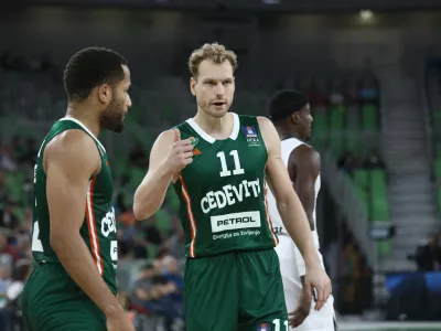 Jaka Blažič29.09.2024 - Košarka Cedevita Olimpija - Dubaj v drugem krog regionalne liga ABA.FOTO: LUKA CJUHA