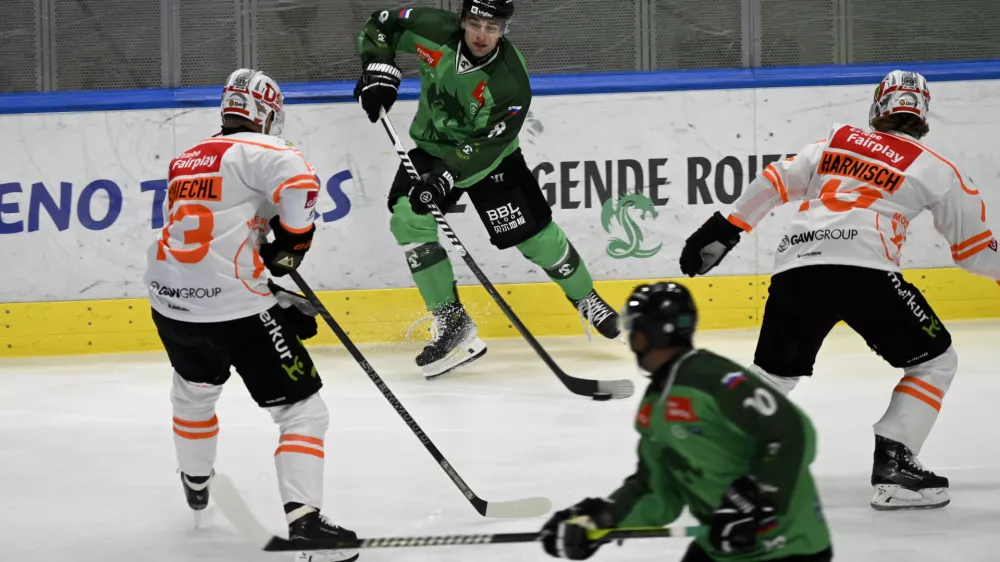 Mahkovec Marcel13.10. 2024 Olimpija - Graz99ers, hokejska liga ICEHL, Hala TivoliFoto: Nik Erik Neubauer