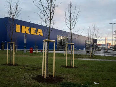 ﻿- 30.11.2020 - gradnja - gradbišče Trgovski center IKEA Ljubljana – švedski pohištveni trgovec v ljubljanskem nakupovalnem središču BTC – //FOTO: Luka Cjuha.