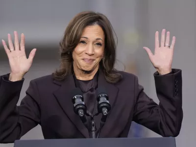 Vice President Kamala Harris delivers a concession speech for the 2024 presidential election on the campus of Howard University in Washington, Wednesday, Nov. 6, 2024. (AP Photo/Ben Curtis) / Foto: Ben Curtis