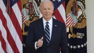 President Joe Biden departs after speaking in the Rose Garden of the White House in Washington, Thursday, Nov. 7, 2024. (AP Photo/Mark Schiefelbein)