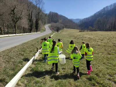 Kozjanski park, Trebče: našli rešitev za žabice