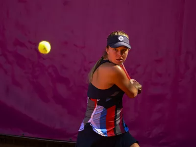 Veronika Erjavec je ob pravem času v odlični formi, saj jo konec tedna s slovensko reprezentanco čaka nastop v pokalu Billie Jean King v Velenju. Foto: Nik Erik Neubauer