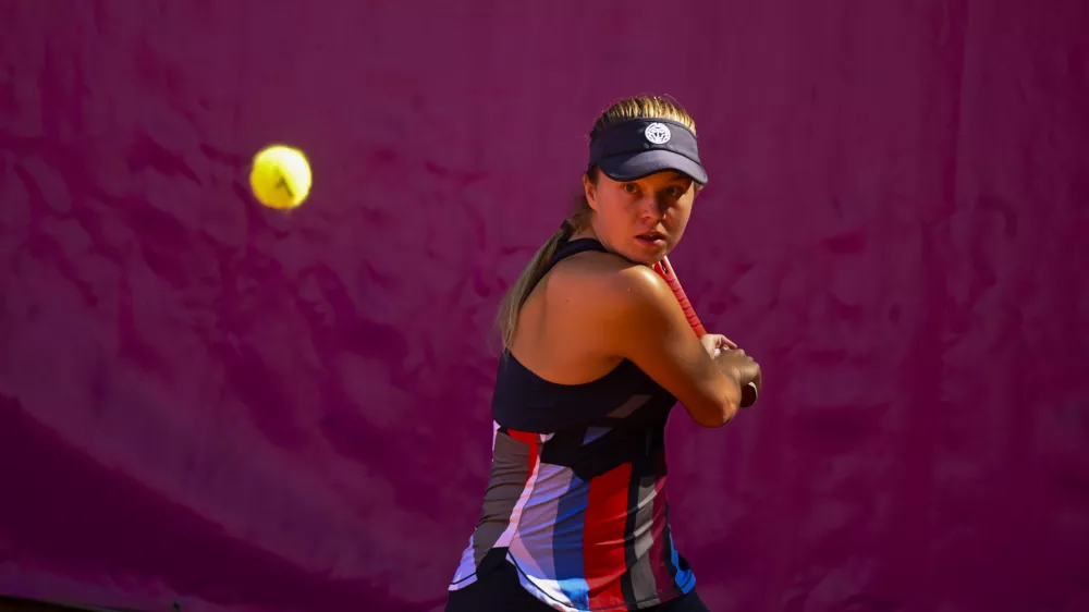 Veronika Erjavec je ob pravem času v odlični formi, saj jo konec tedna s slovensko reprezentanco čaka nastop v pokalu Billie Jean King v Velenju. Foto: Nik Erik Neubauer